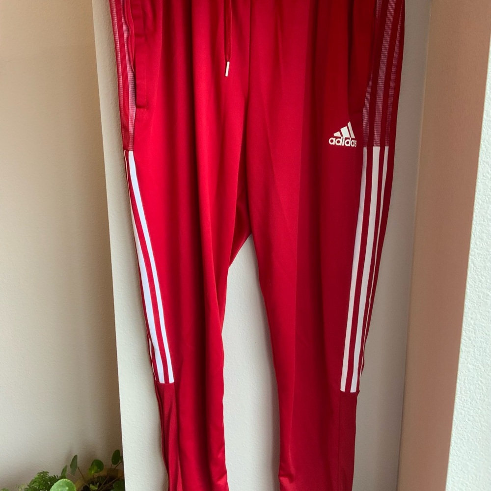 Adidas Men's Tiro Track Team Power Red Joggers - Picture 3 of 10